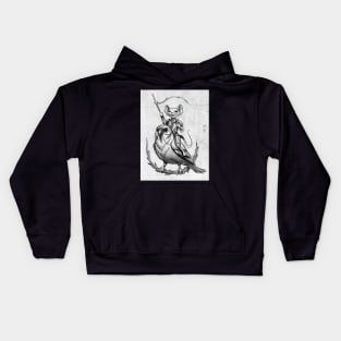 Stuart the rider Kids Hoodie